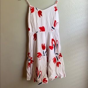 Floral White Dress
